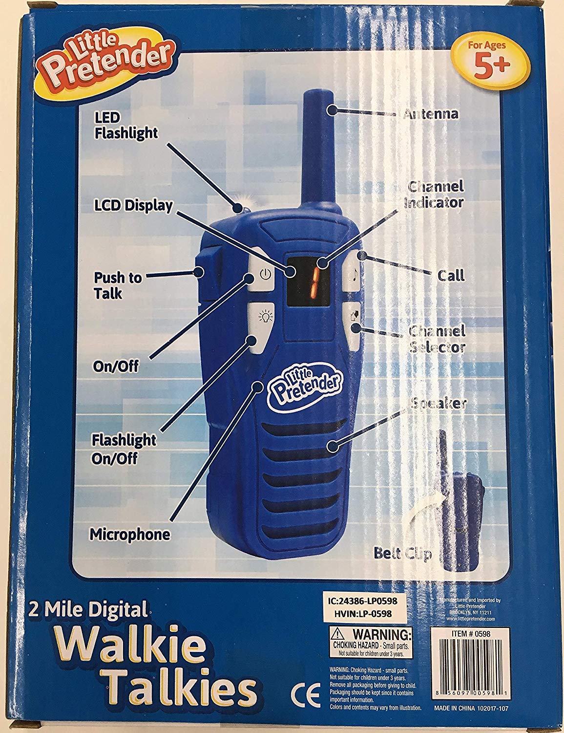 Walkie-Talkies für Kinder, 2 Meilen Reichweite, 3 Kanäle, Geschenk für 5-jährige Jungen, Kinder-Walkie-Talkies inklusive eingebautem Blitzlicht-LCD-Bildschirm, beste Geburtstagsgeschenke für Jungen