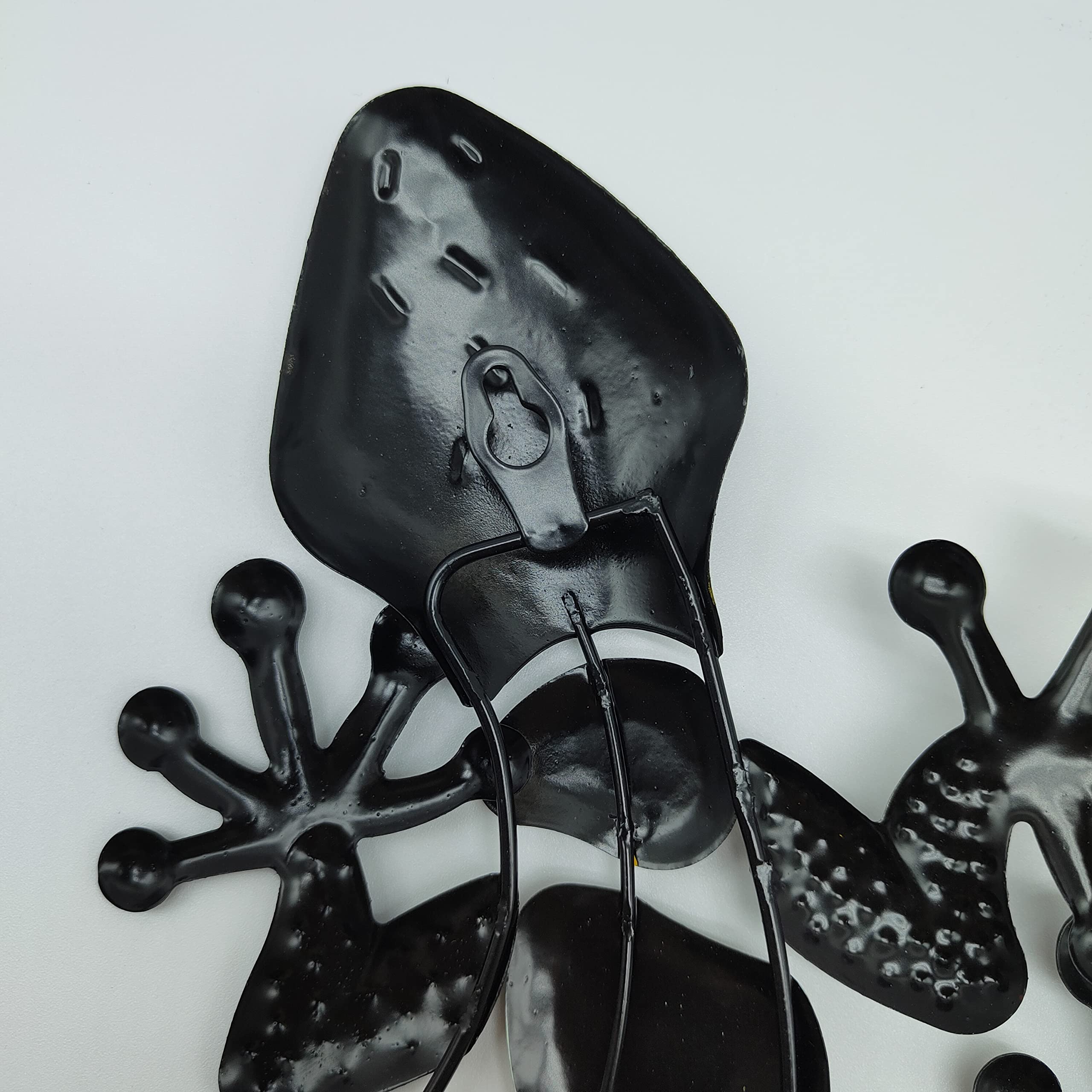 ROCKING GIFTS 2 x hagedissen, metaal, 15 cm, wanddecoratie, tuin buiten, hagedissenfiguur, metalen decoratie, hanger voor terras of hek, terras, buiten