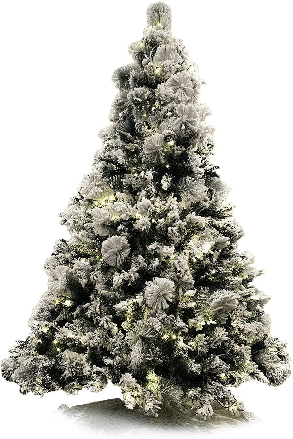 Red Co. Premium Snow-Flocked Artificial Christmas Tree