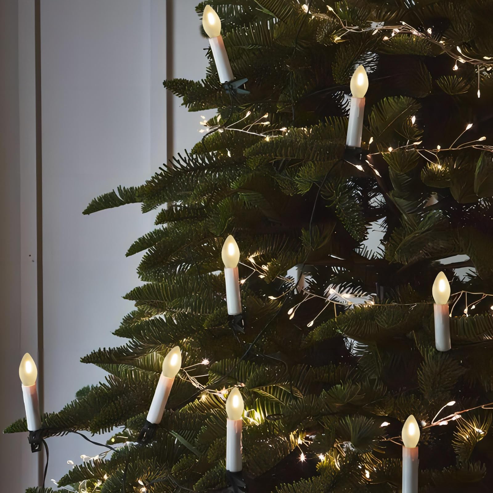 25 Pack LED C7 Frosted Replacement Bulbs Frosted White Glass LED Light Bulbs Dimmable 0 6 Watt C7 — view 7