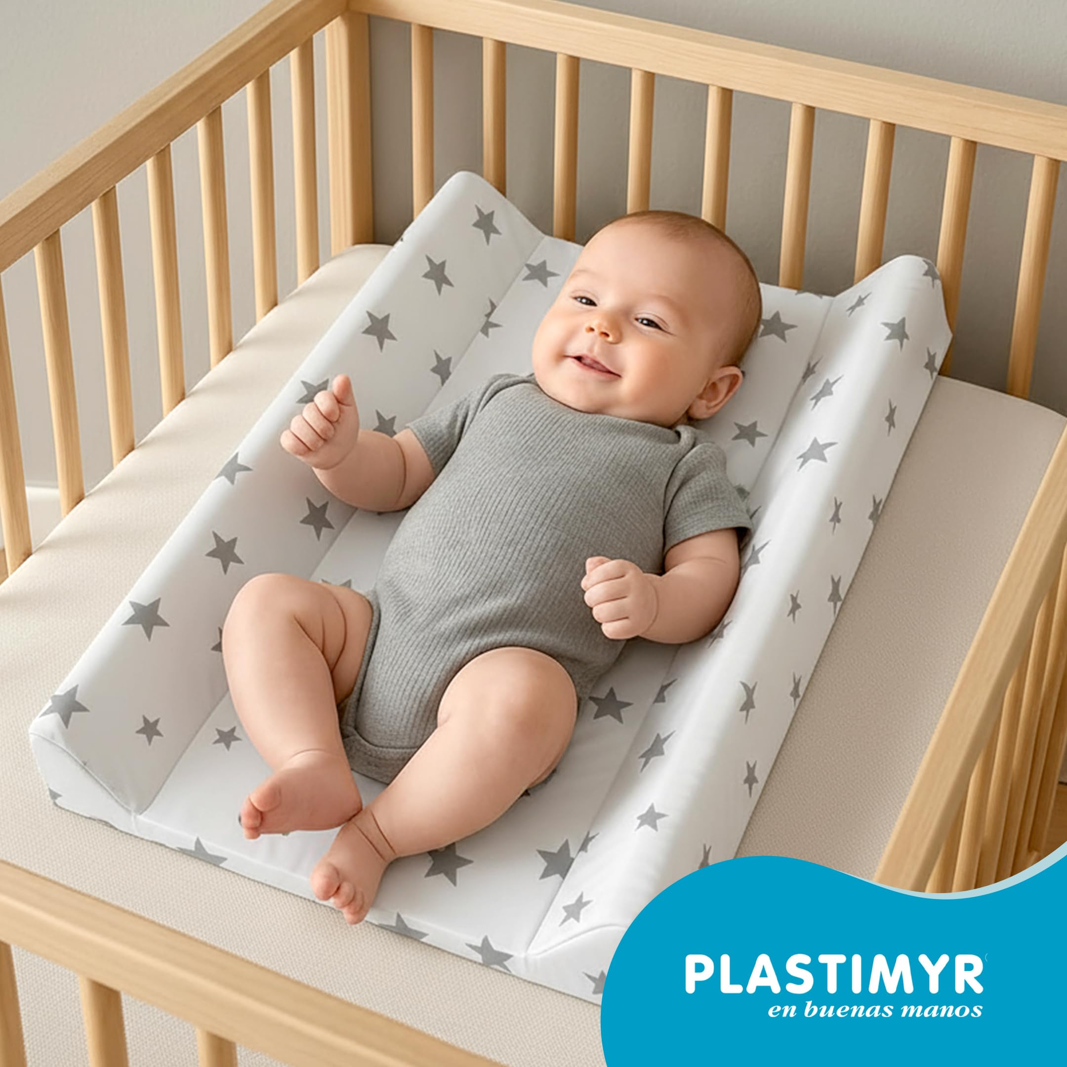 Plastimyr - Cambiador Flexible Bebe - Cambiador Bebe Impermeable - 81 x 50 x 9 cm