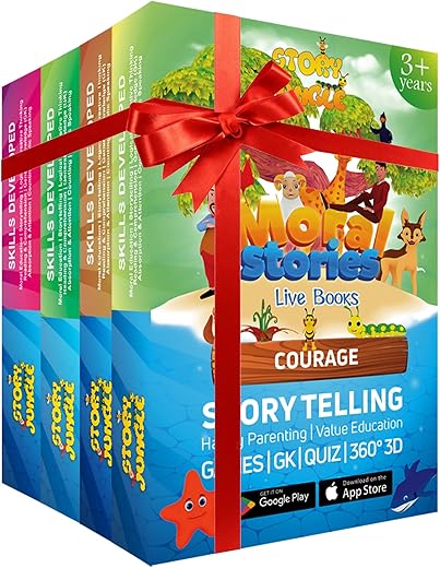 Story Jungle App LIVE BOOKS + STORY CARDS | Immersive Storytelling | Access to Interactive & Immersive 360° 3D App (iOS, Android) | Gifts for Ages…