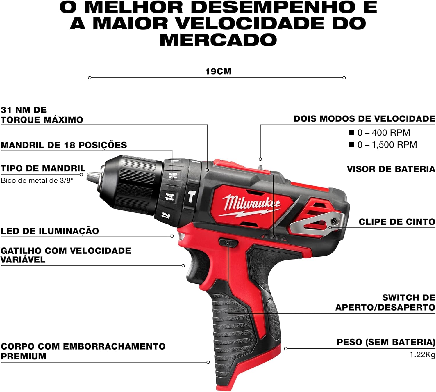 Milwaukee 2408-22 M12 3/8 Hammer Dr Driver Kit