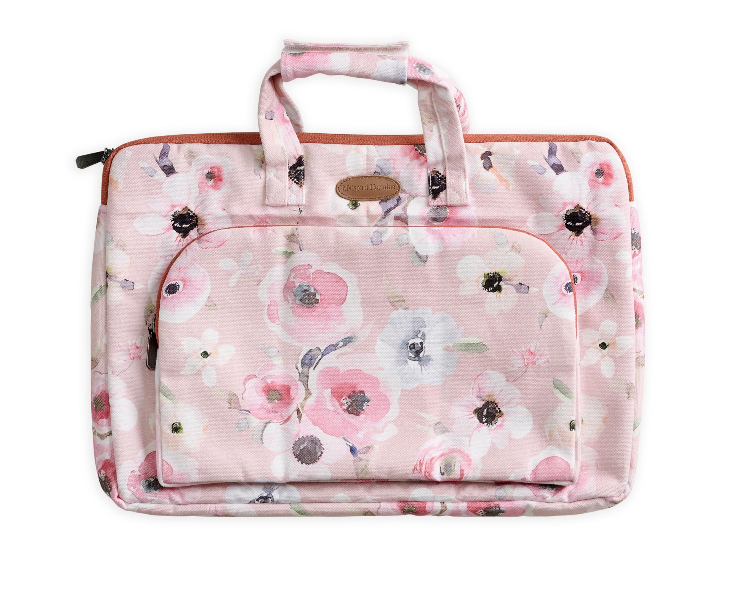 Maison dHermine Laptop bag with front pocket Stain and water repellent Cotton canvas