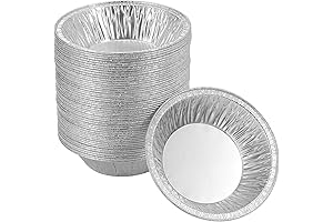 50 Pack Pie Pans 5 inch Disposable Aluminum Foil Mini Pie Tins for Personal Pies