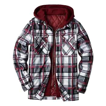 Giacca A Quadri Uomo Imbottita - Giacca Invernale Calda Con Cappuccio, Cotone E Pile, Per Autunno E Inverno - Foto 5