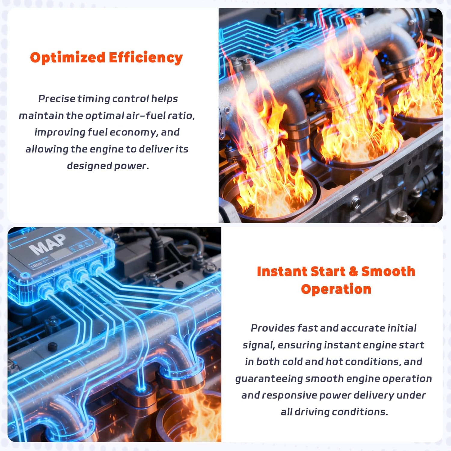 245-4630 Engine Timing Sensor Fit for Blue Bird All American FE/RE Chevrolet C6500/C7500/C8200/T6500/T7500 GMC C6500/C7500/C8500 Sterling Truck Acterra Direct Fit, Waterproof & Durable