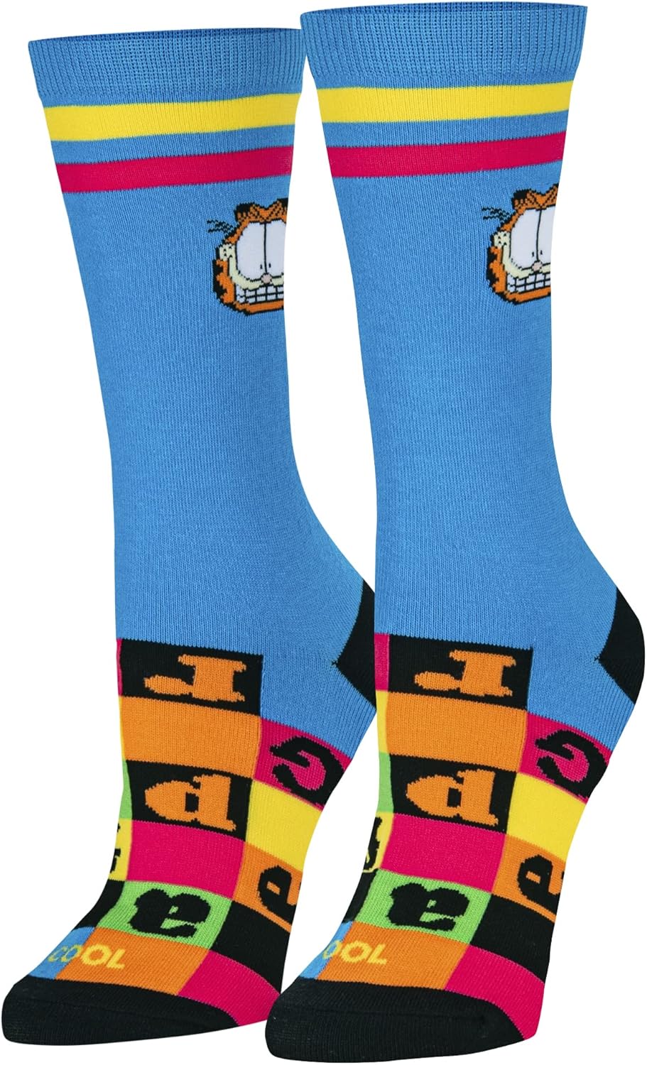 Cool Socks, Garfield Cute Women's Cartoon Character Crew Socks Medium - Image 2