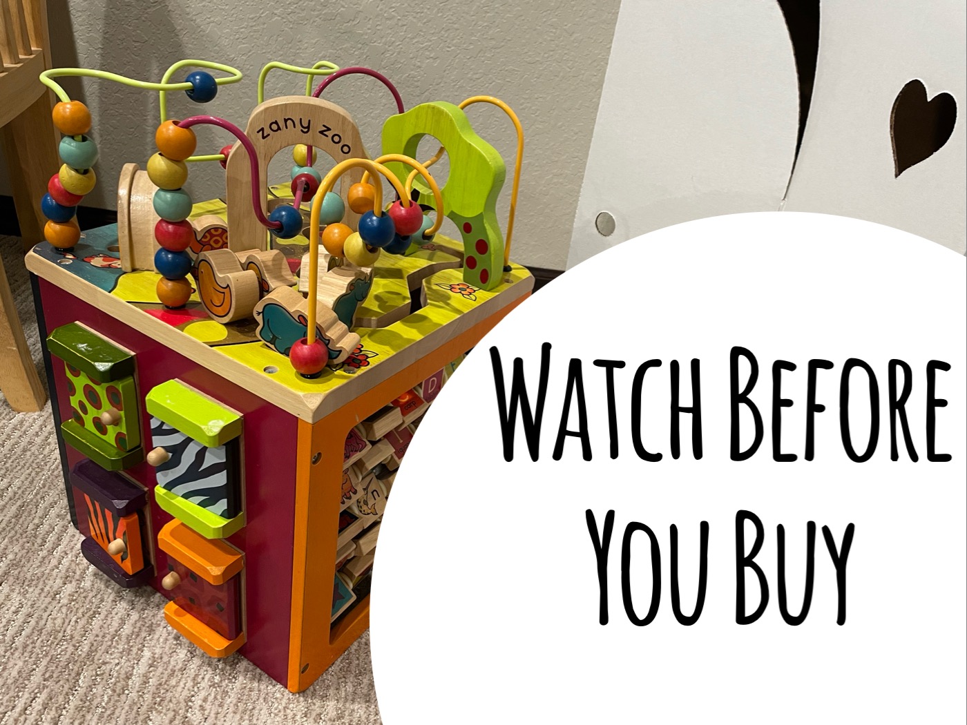 Watch Down to Earth review of Zany Zoo Wooden Activity Cube on Watch Down to Earth review of Zany Zoo Wooden Activity Cube on