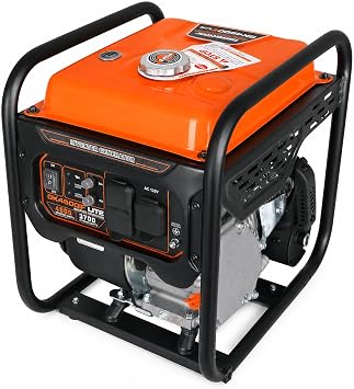 Genkins 4500 Watt Open Frame Inverter Generator 30 Amp Pure Sine Wave Noise Reduced 50% 56lbs EPA complied Gas Powered