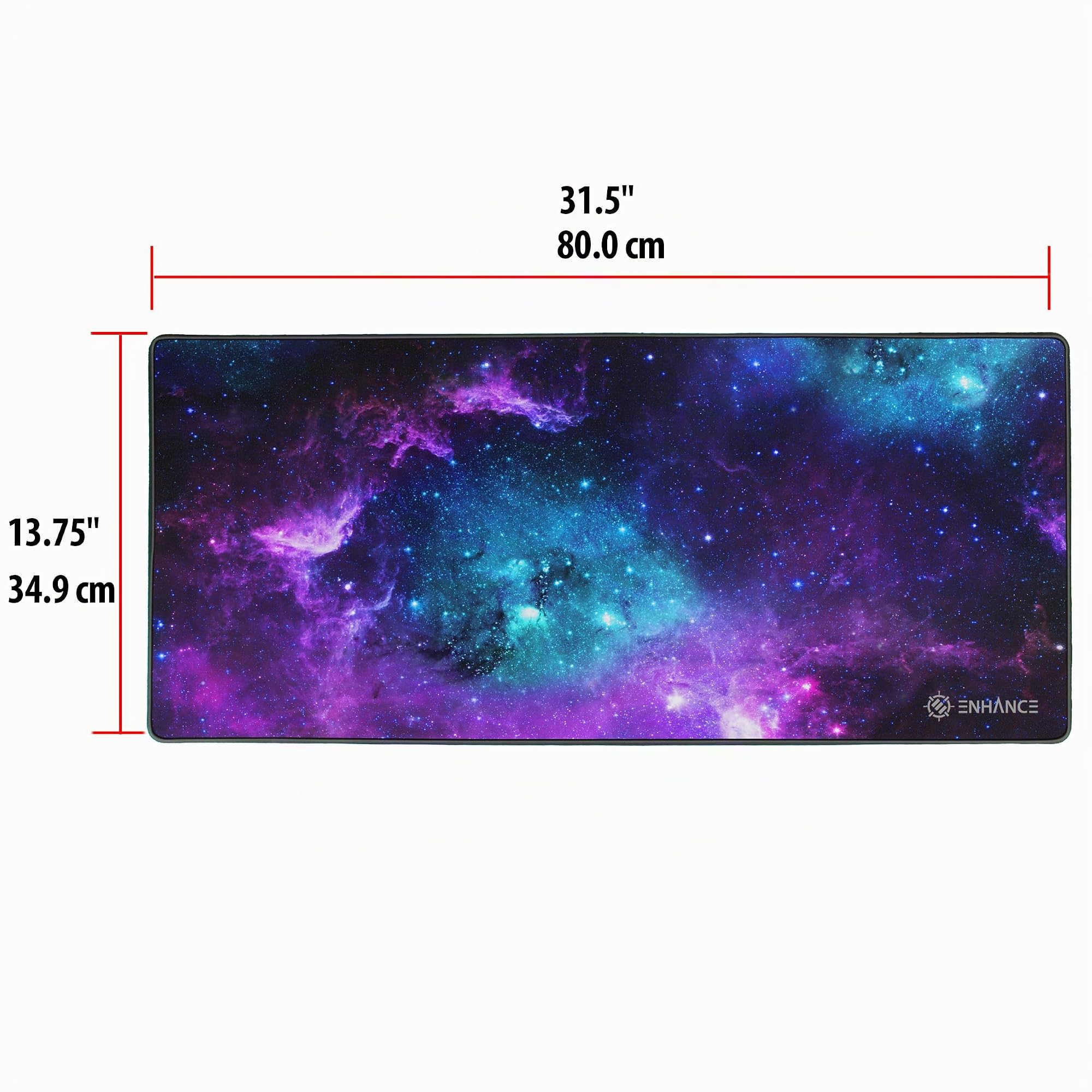 Enhance Alfombrilla de ratón extendida para Juegos, Alfombrilla de ratón XL, Accesorios de Escritorio, Costuras antideshilachado y Superficie de Seguimiento de Baja fricción, Respaldo Antideslizante