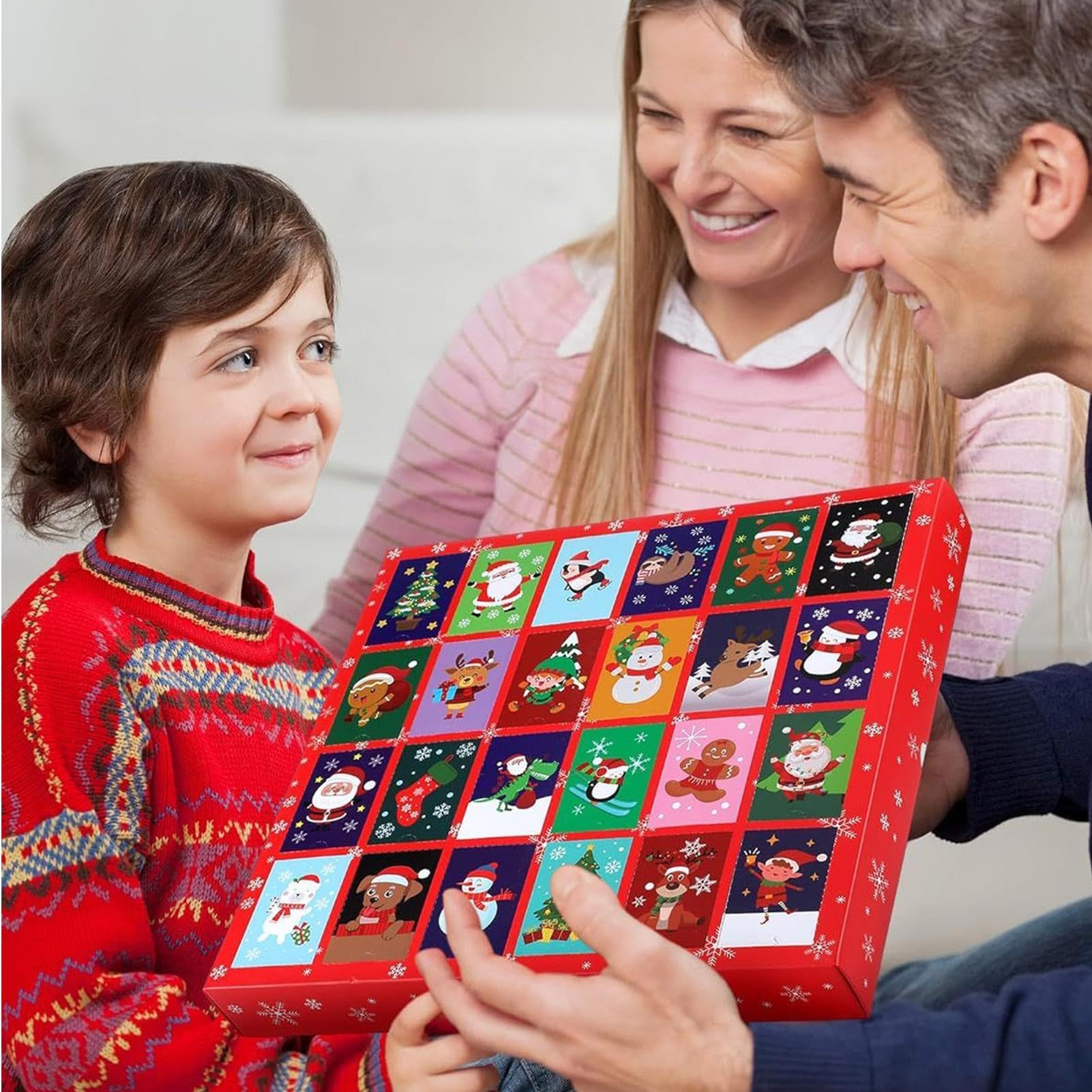 Calendario de Adviento Navideño 24 Pares De Calcetines Media Caña Cálidos Y | Calendario De Cuenta Regresiva De Calcetines Navideños Para Adolescentes Niños Niñas Vacaciones Festivales