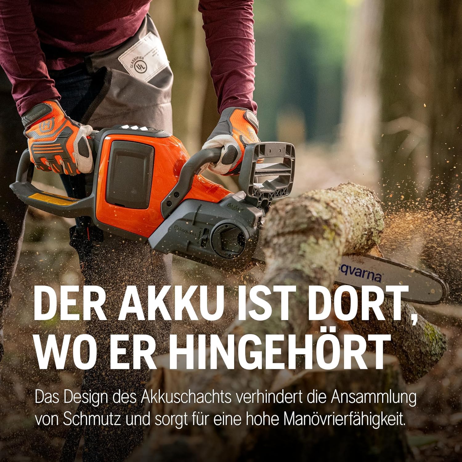 Husqvarna 225i Akku-Kettensäge exkl. 36V Akku und Ladegerät - Leicht, kabellos, leise, 12″ Schiene, 20 m/s Kettengeschwindigkeit, ideal für Baumschnitt und Gartenpflege