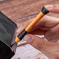 Vista 6 de CARTMAN Juego de herramientas de 39 piezas Kit de mano para el hogar general con caja de herramientas de plástico estuche de almacenamiento naranja