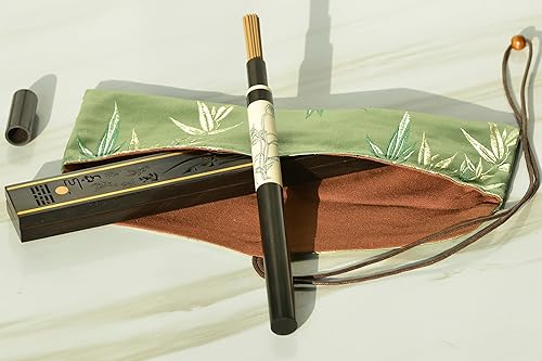Miniatura 3 de Quemador de incienso de ébano, tubo de incienso de línea de ébano; bolsa de almacenamiento de seda; incienso de línea de madera de agar de alta