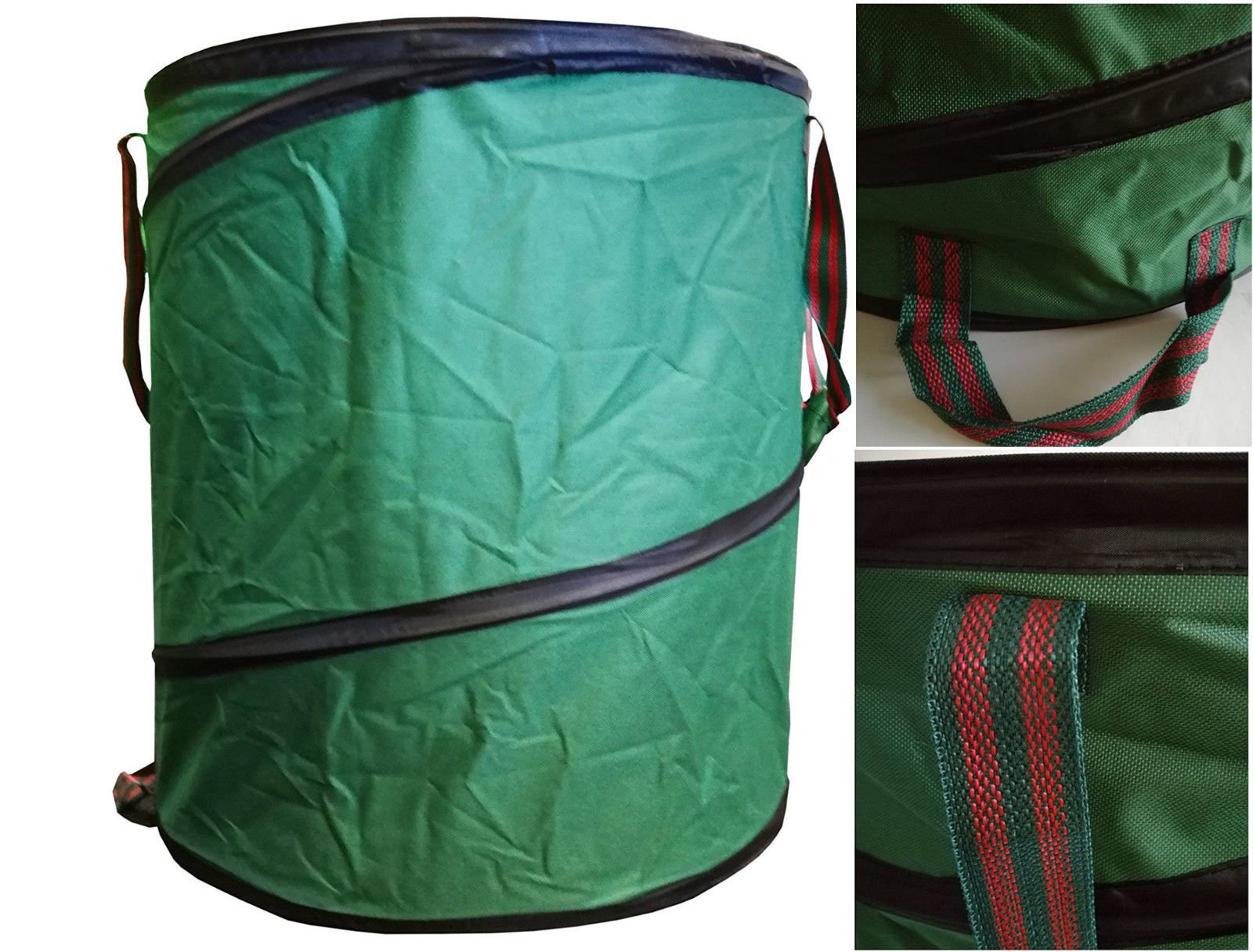 5X Gartenabfalltonne Pop Up Faltbarer Gartensack 160 Liter Laubsack Maxi Set aus stabilen Oxford Nylon bis 50 Kilo