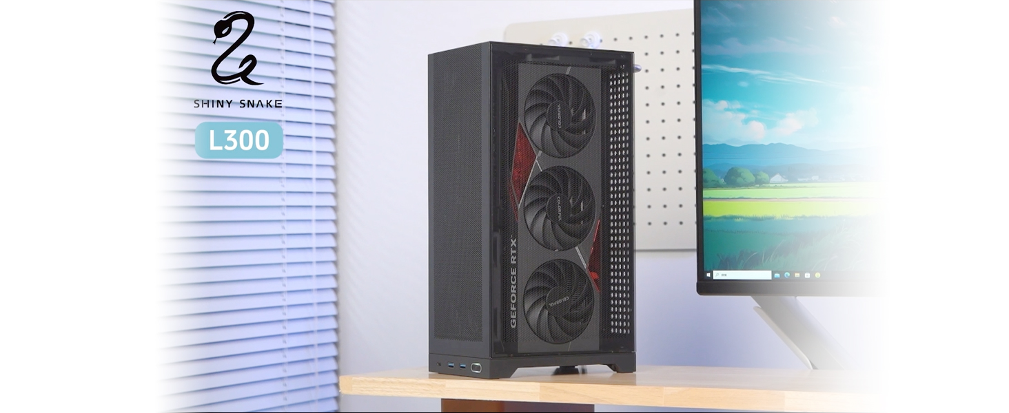shin ShinySnake L300 Mesh ITX Case: 8.5L, 325mm GPU, SFX/SFX-L