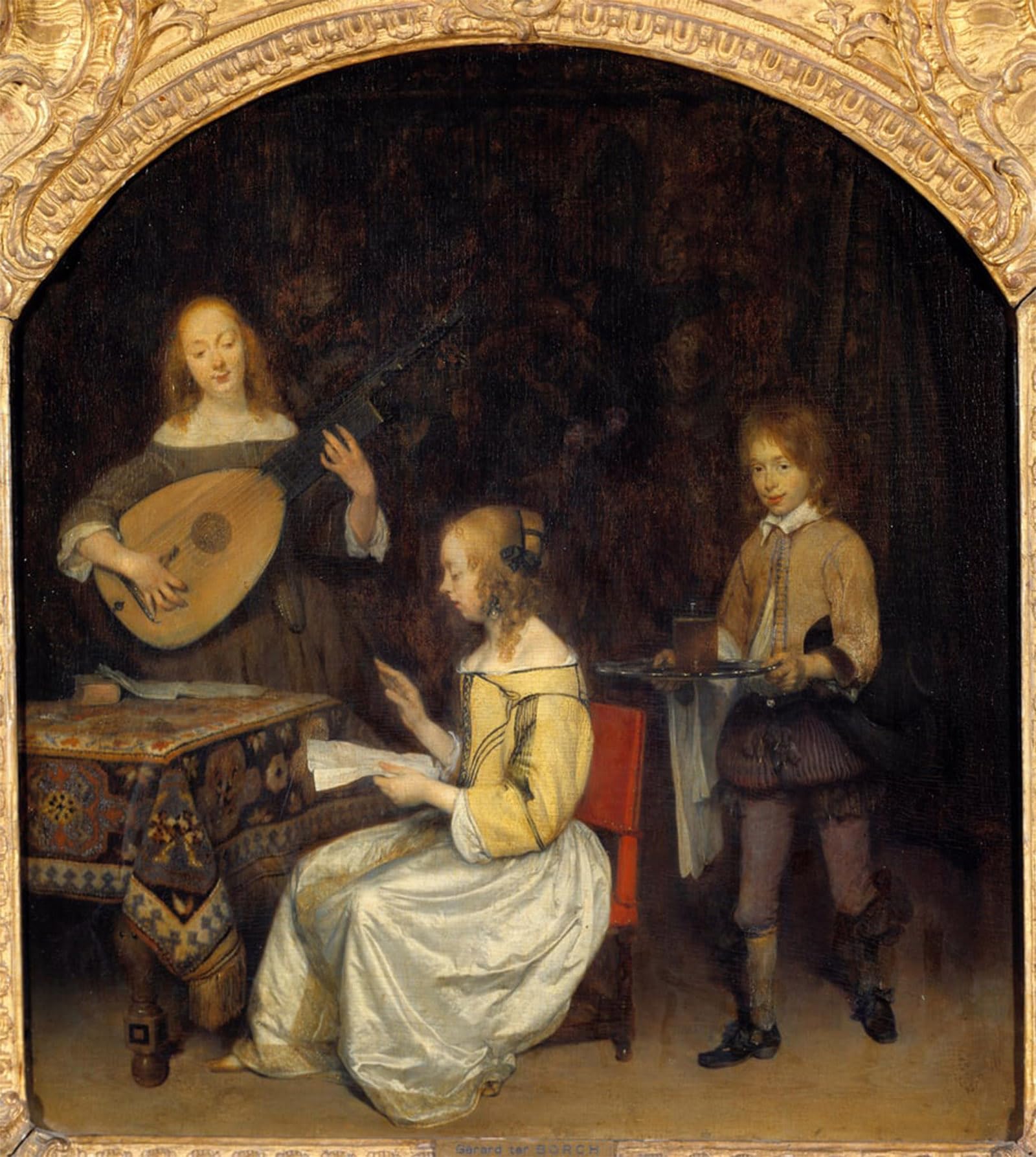 Pintura murales decor de música para un salón elegante y clásico 5