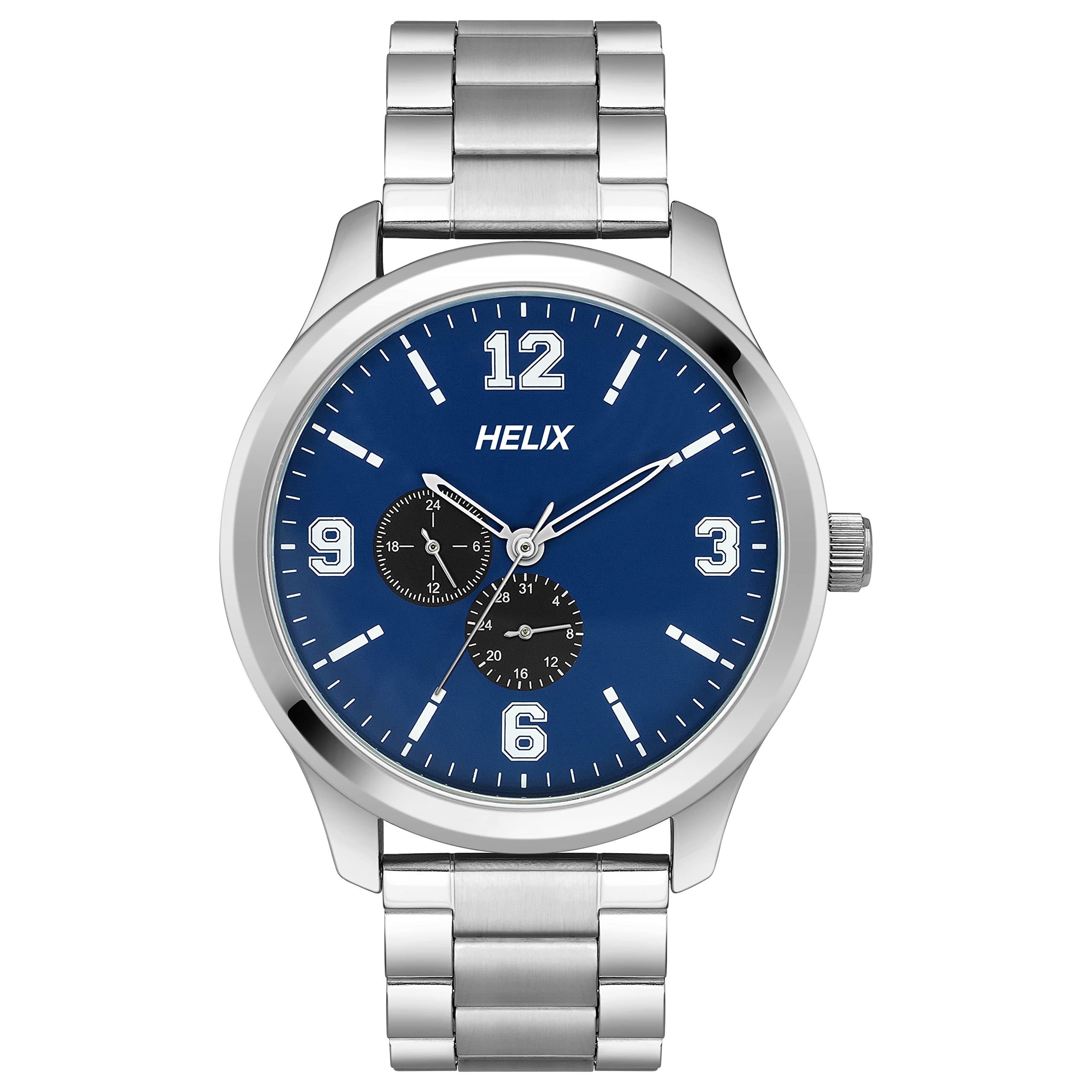 Helix Analog Blue Dial Mens Watch - TW043HG17 (B0BQY5J5FQ) Amazon Price History, Amazon Price Tracker