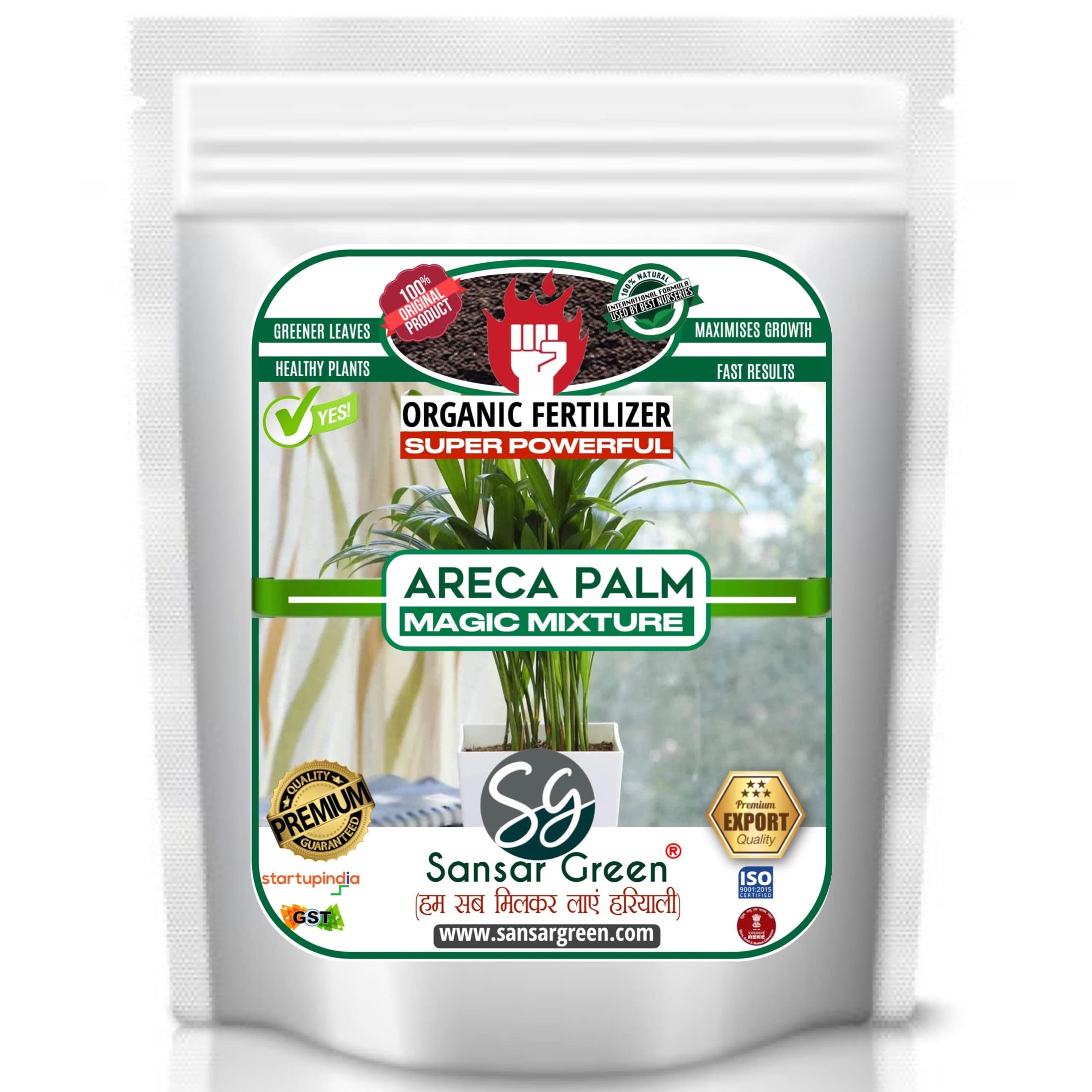 Areca Palm Magic Mixture, Essential Super Powerful Organic Fertilizer for Areca Palm Plants with ++ Flower Booster and Active Micro Organism (400 gm)