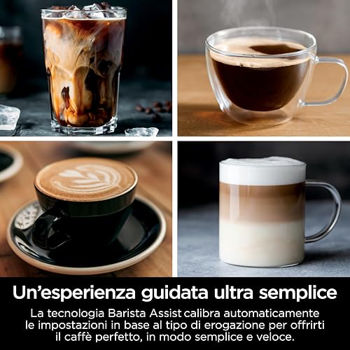 Ninja Machine à café Luxe Essential 2-en-1, Latte, Cappuccino et Espresso avec broyeur à grains et mousseur à lait intégrés, facile à utiliser, 2 préréglages mousse, argent, ES501EU - 6