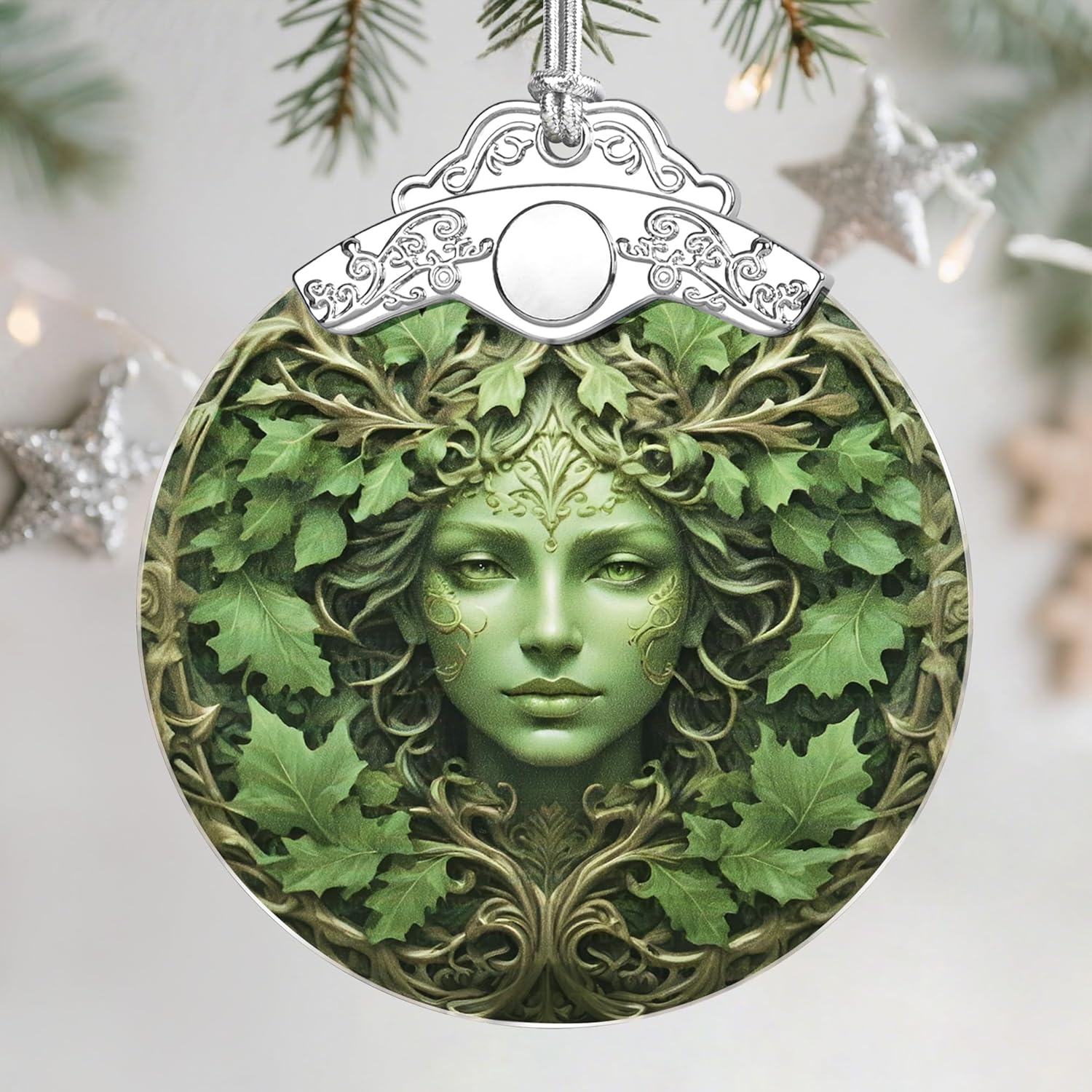 Stained Glass Ornament, Christmas Ornament, Hanging Ornaments for Home Decor & Christmas Tree Ornaments – Exquisite Holiday Decor, Xmas Gifts & Holiday Present – Tree Face Stained Glass Ornament, Christmas Ornament, Hanging Ornaments for Home Decor & Christmas Tree Ornaments – Exquisite Holiday Decor, Xmas Gifts & Holiday Present – Tree Face