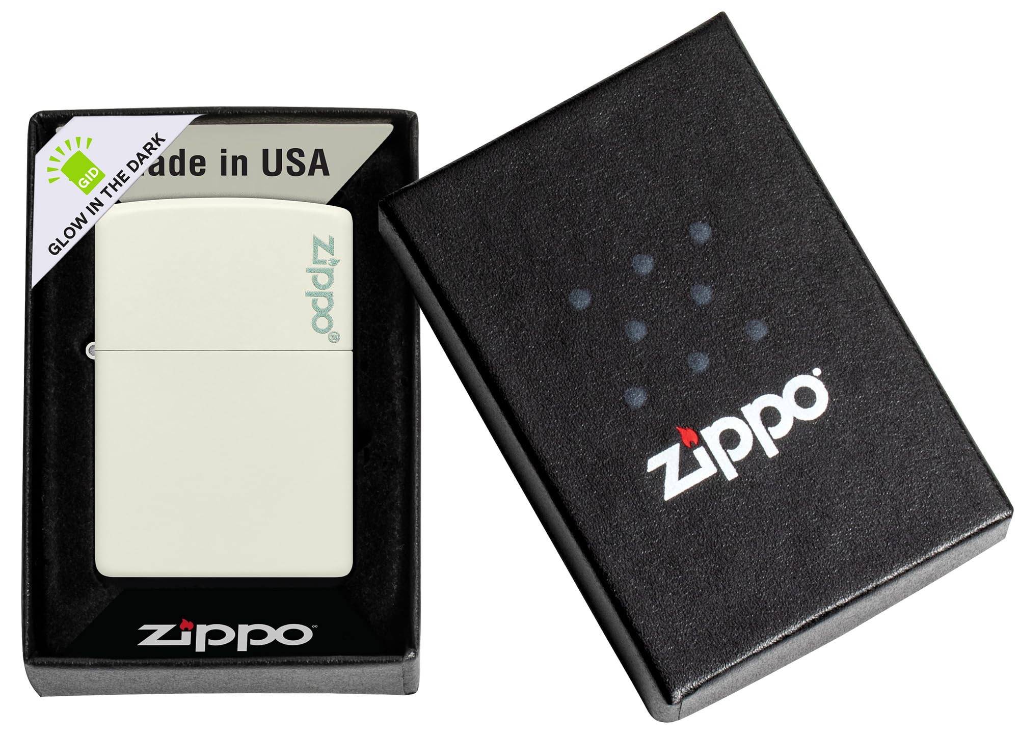 Amazon.com: Zippo Glow in The Dark Zippo Logo Pocket Lighter