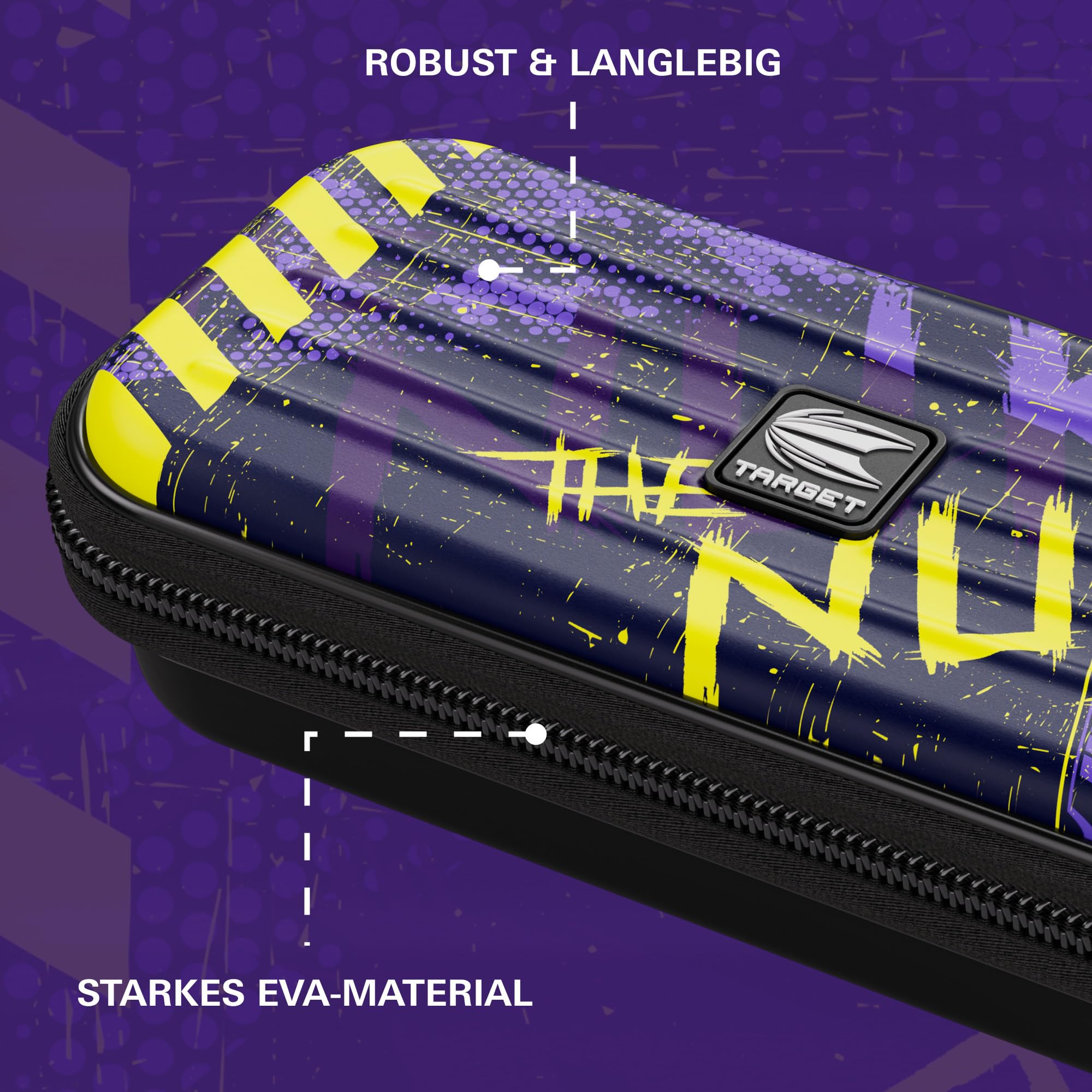 Target Darts Luke Littler Takoma Wallet – Etui na rzutki Luke Littler, uchwyt na rzutki, portfel na rzutki, etui do przechowywania zestawu rzutek, etui na rzutki "The Nuke”
