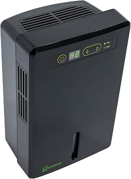 LOCKDOWN Automatic Dehumidifier with Quiet Operation, Drain Hose and Self Monitoring Controls for Humidity Control in Small Rooms, Safes and Closets