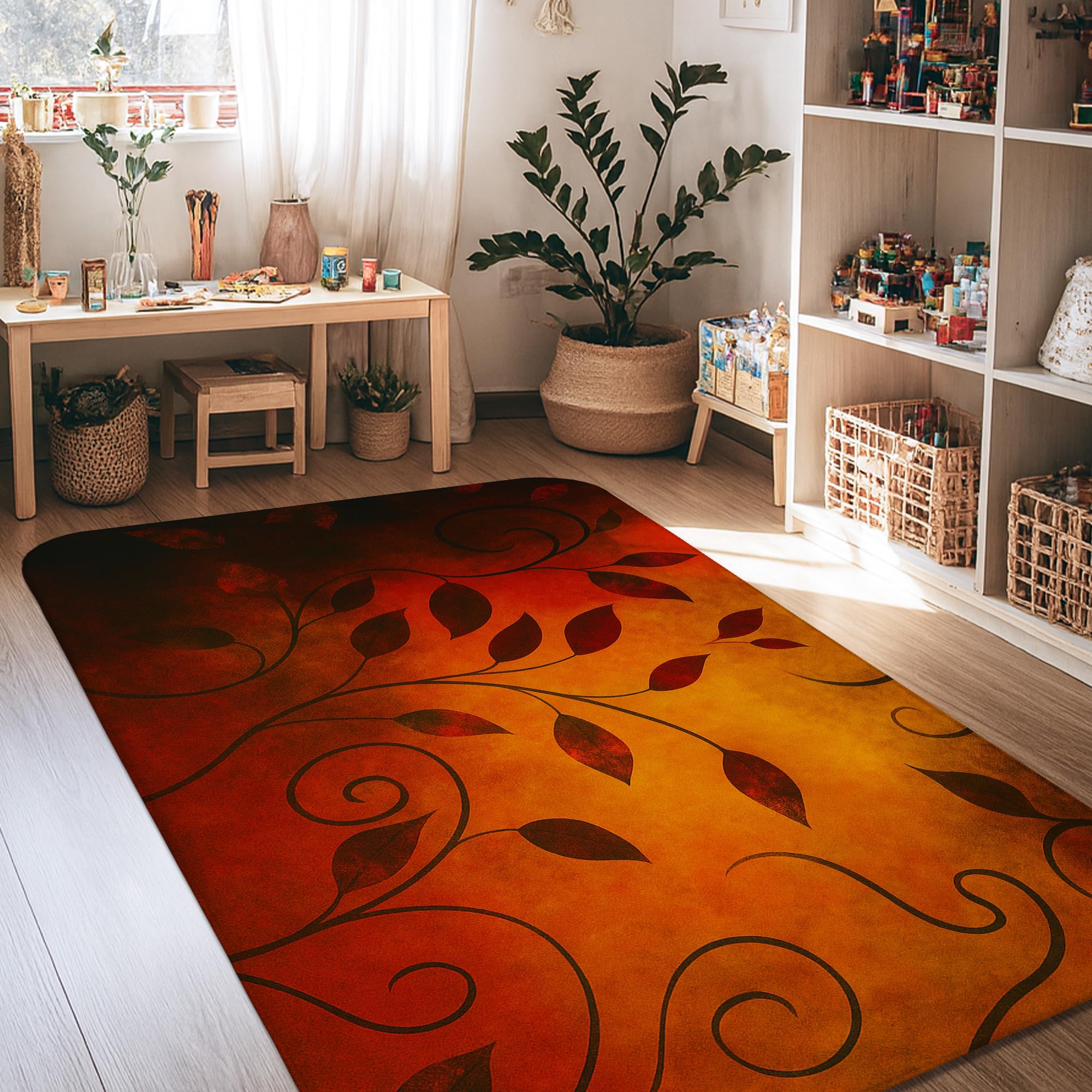Tapis de sol rectangulaire 1,2x1,8m grand tapis cuisine et chambre