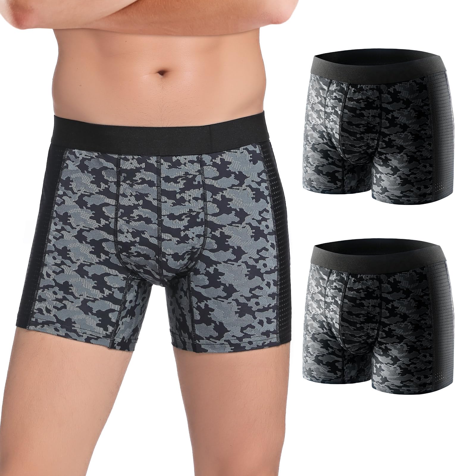 Carer Incontinence Underwear for Men Washable Mens Incontinence Underwear for Bladder Leakage 80ML Breathable Reusable Leak Proof Underwear for Men