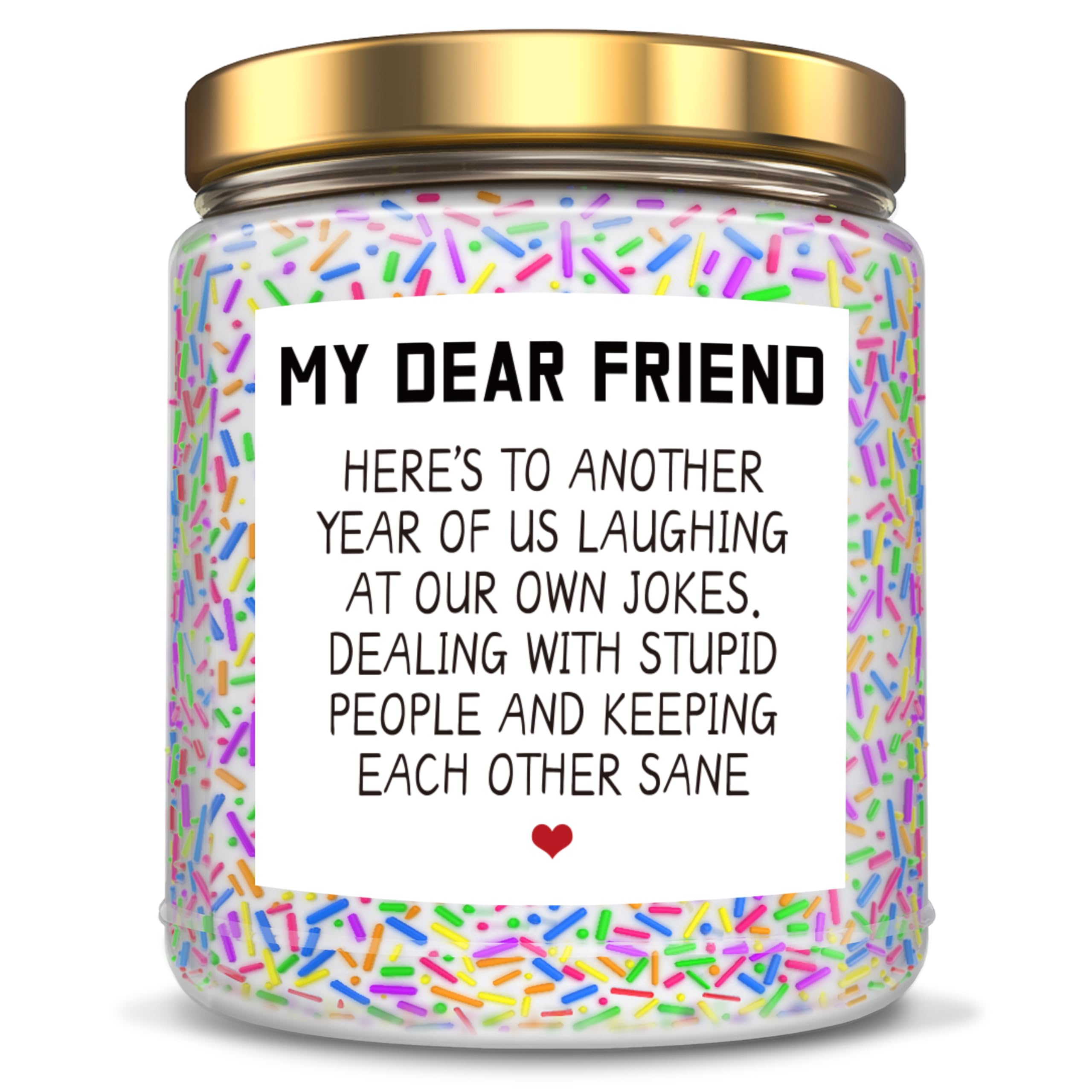 Birthday Gifts for Women, Best Friend Gift, Happy Birthday Candle, Funny Best Friend Friendship Gifts for Women Bestie BFF Coworker