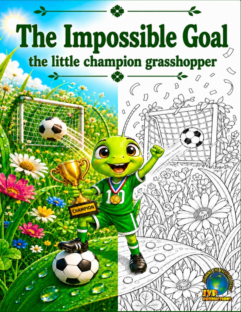 The Impossible Goal: The Little Champion Grasshopper: An Inspirational Soccer Story and Coloring Book for Kids About Courage, Teamwork, and Never Giving Up