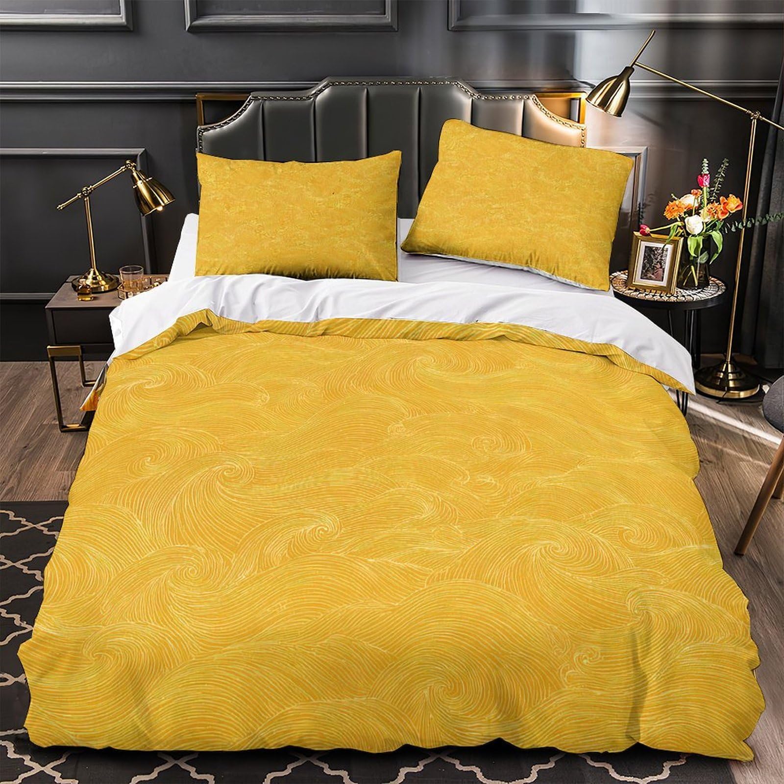 Parure de lit pastèque 220x240 king en microfibre avec housse de couette imprimée 3D