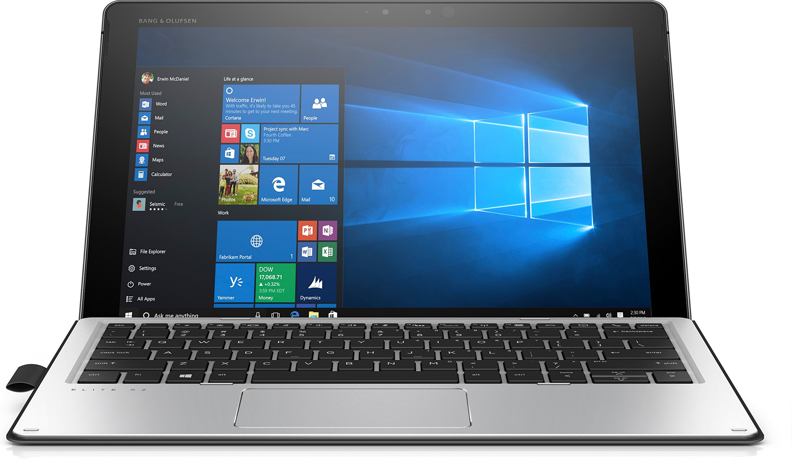 HP Elite X2 1012 G2, Intel Core I5-7300, 8Gb RAM, SSD 256Gb, 12,3″ (2736×1824) Touch (Reconditionné)