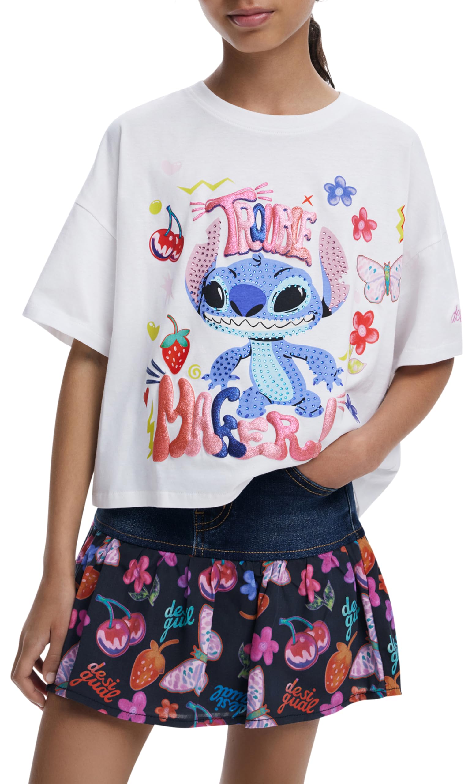 Desigual Fal_Stick Skirt Niñas