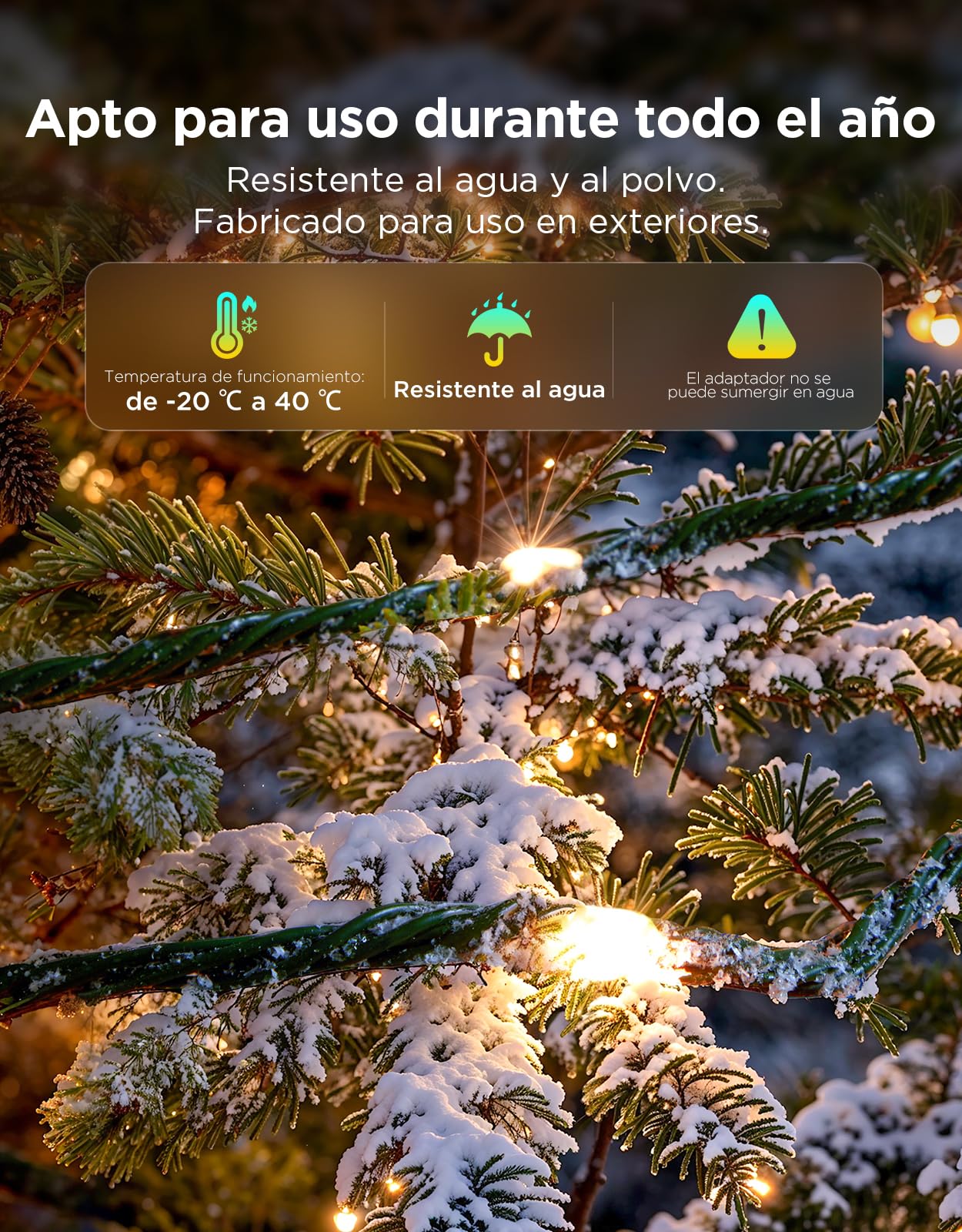 Govee RGBWIC Luces Árbol Navidad 30m, Compatible Alexa, Cables Verdes | 300 LEDs, 130+ Escenas, Interior/Exterior, Compatible Matter, Mapeo de Formas y AIGC, Decoración para Navidad y Halloween