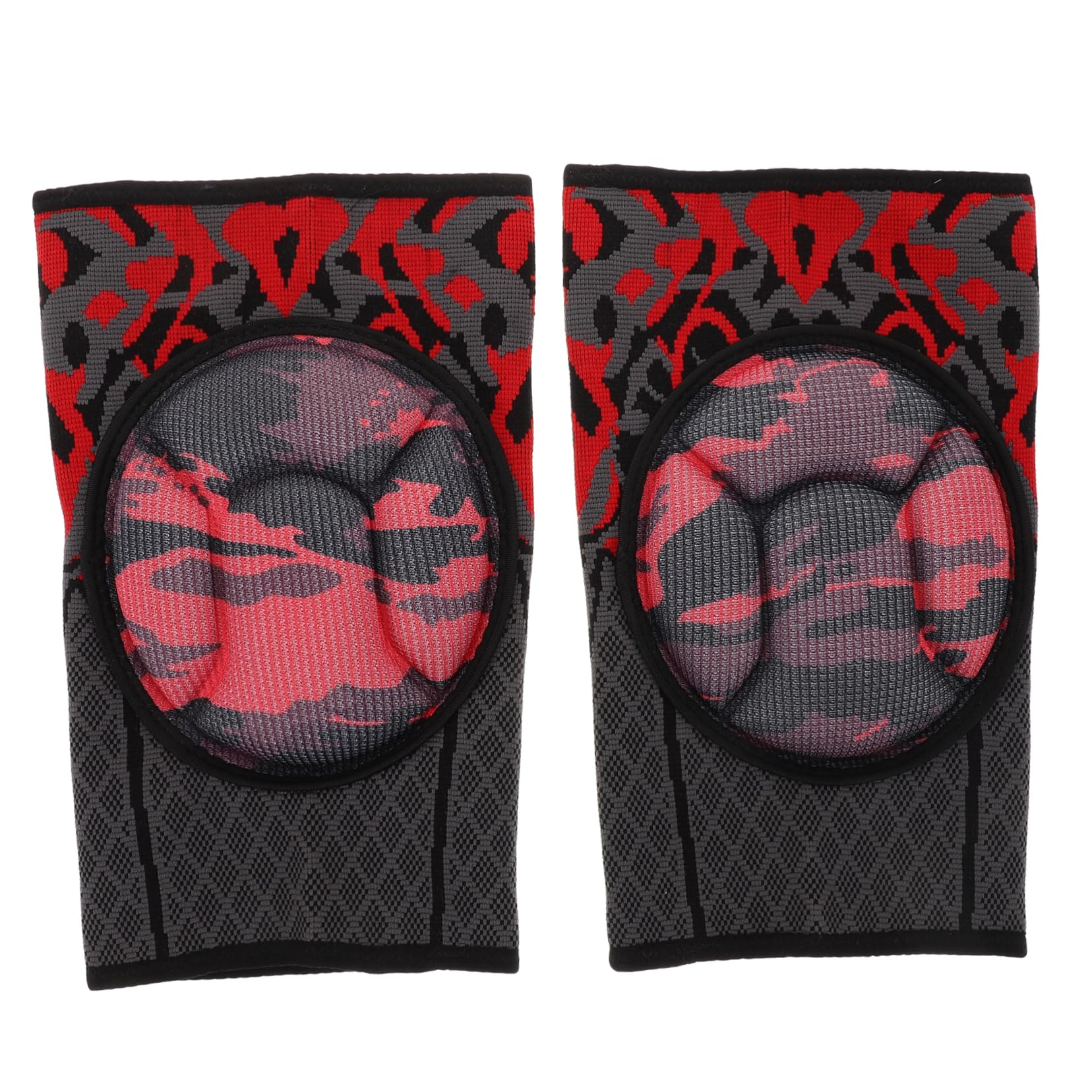 BRIGHTFUFU 1pair Athletic Brace Compression Sleeve Thick Sponge Support Pad for Sports Fitness and Work Wear-resistant for Basketball Volleyball Running and More