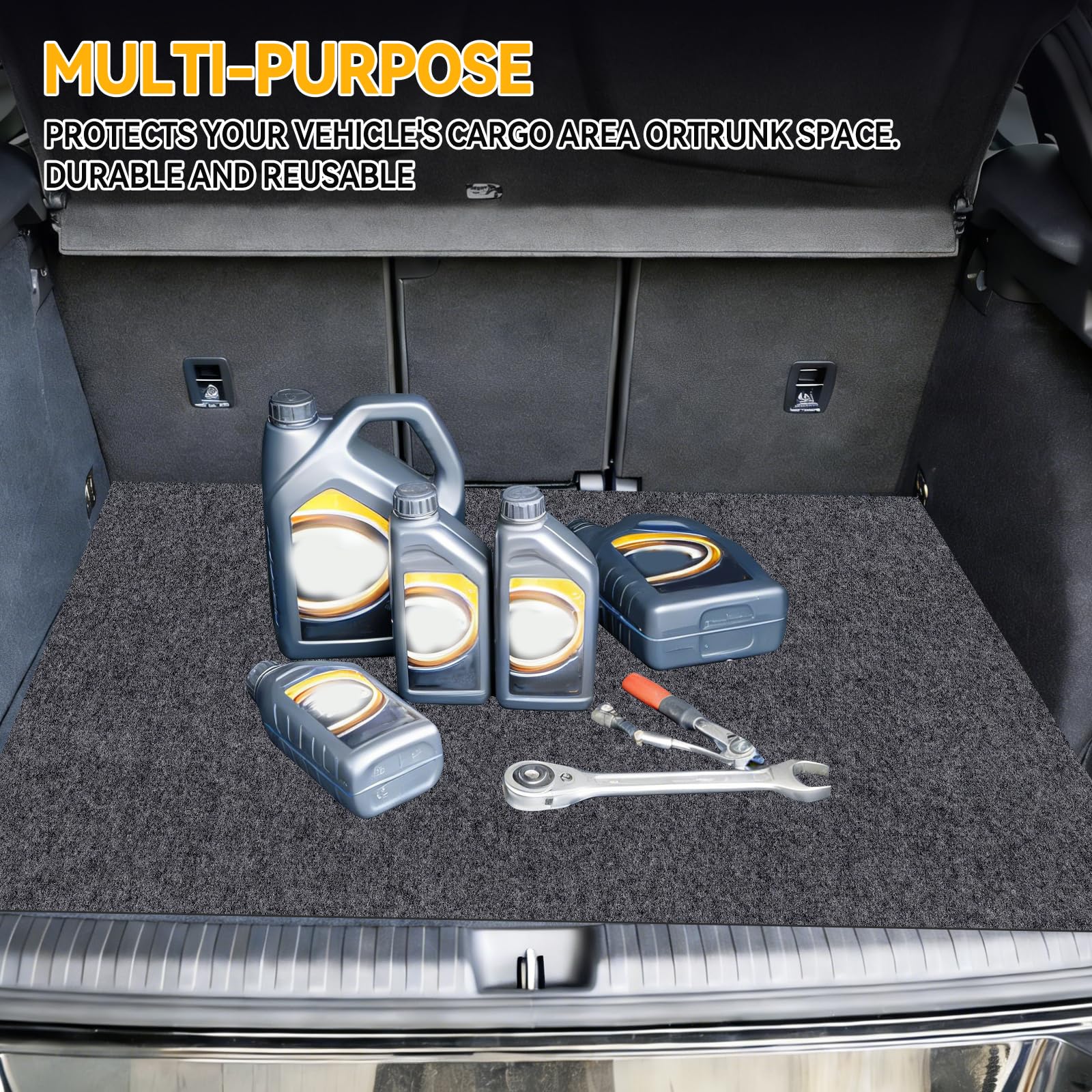 Alfombrilla de aceite para garaje, 2 piezas, almohadilla de recolección de derrames de aceite con respaldo de goma impermeable, alfombrilla absorbente debajo del automóvil que protege contra derrames