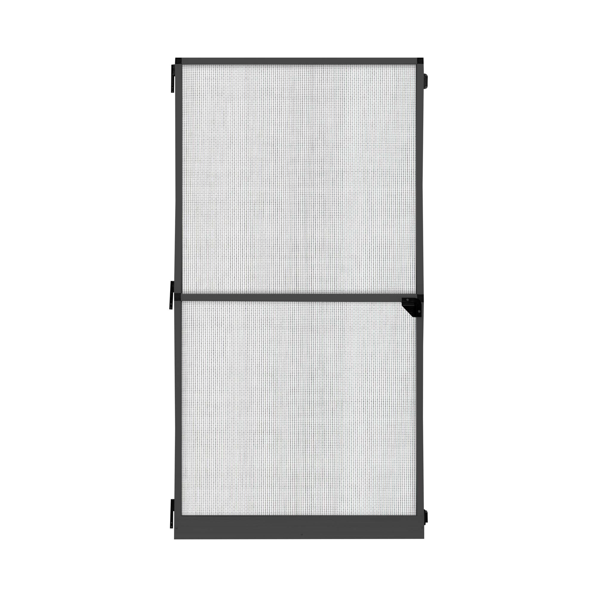 jarolift Profi Line Moustiquaire avec cadre rotatif, moustiquaire réductible pour porte, 120 x 220 cm, anthracit