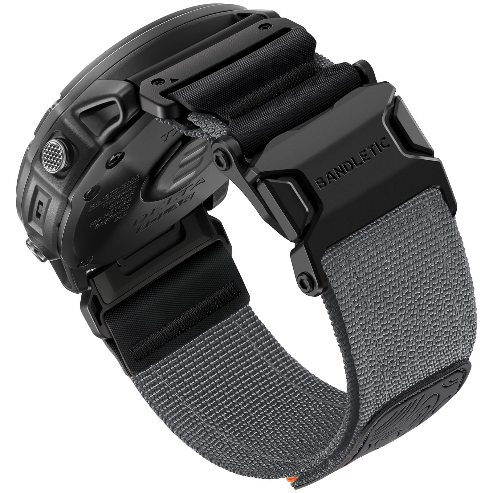 Bandletic Bracelet magnétique en nylon compatible avec Garmin Watch Quick