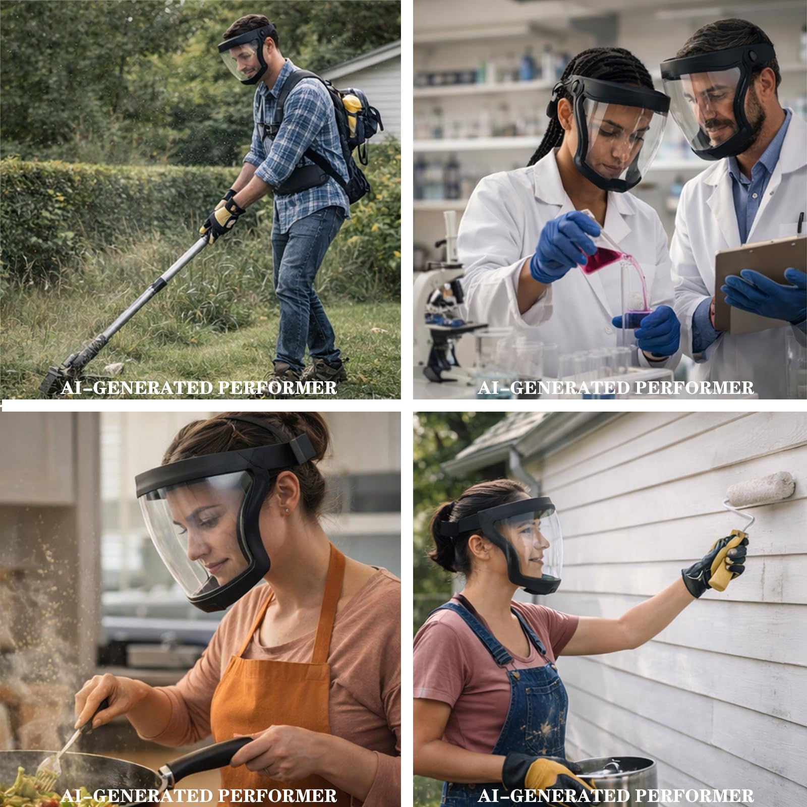 Anti-Fog Full Face Shield - Clear Protection -2 Anti-Fog Full Face Shield - Clear Protection -2