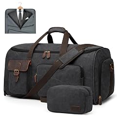 S-ZONE Garment Bags for Travel Convertible Garment Duffle Bags for Travel Suit Carry on Luggage for Men Hanging