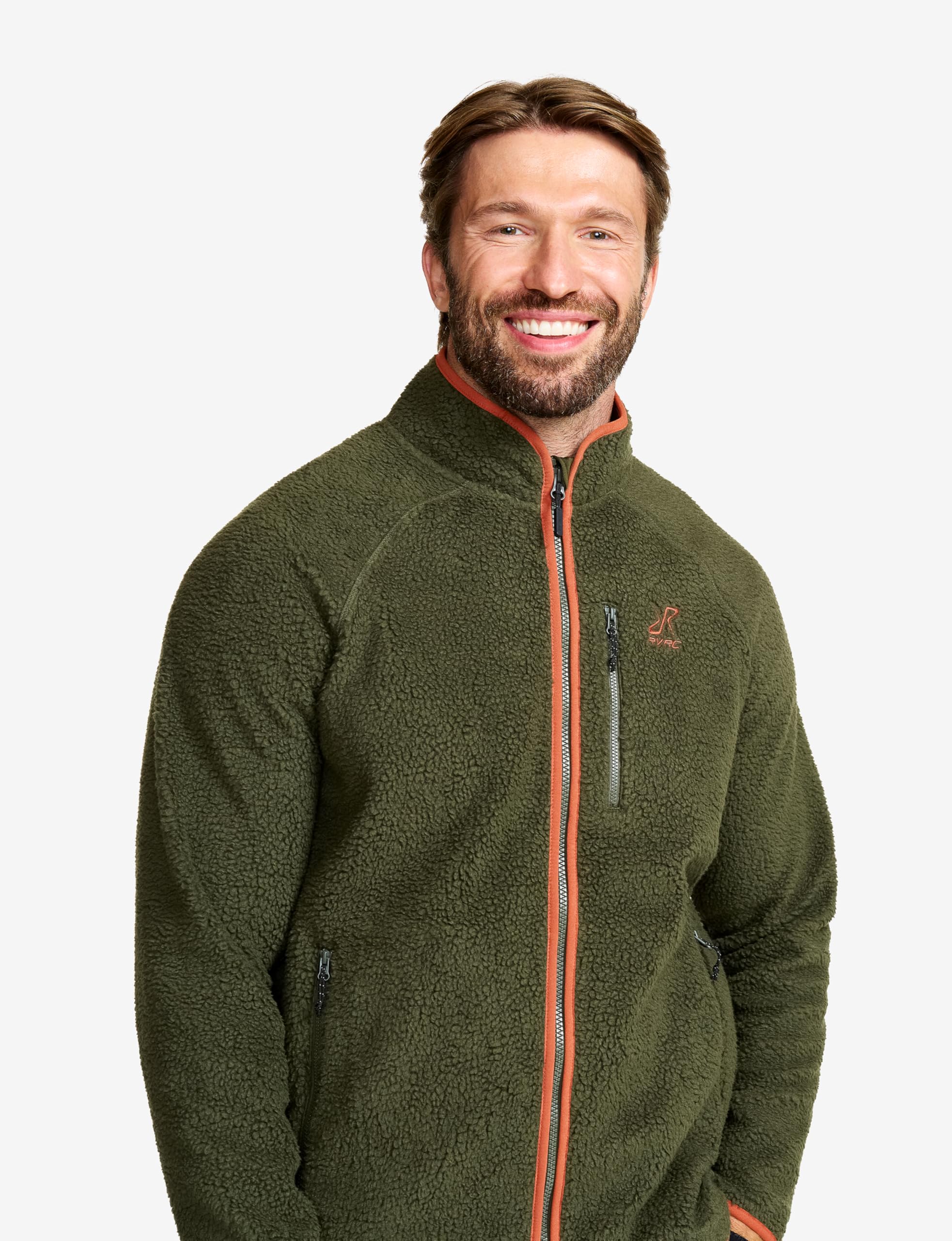 RevolutionRace Canyon Full-Zip Pile Fleece da Uomo, Giacca in Pile da Esterno Perfetta per l'escursionismo