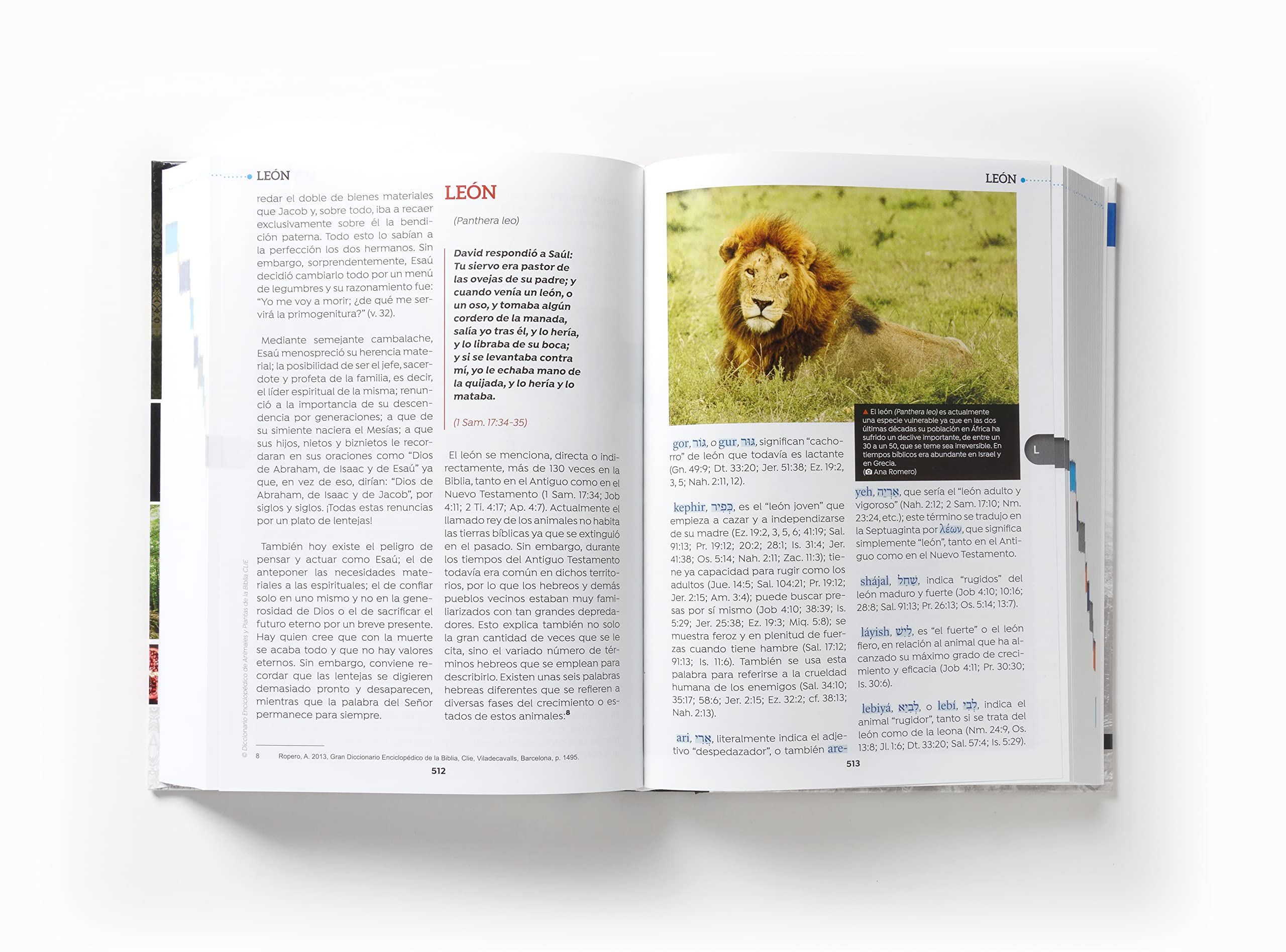 Diccionario Enciclopédico de Animales y Plantas de la Biblia