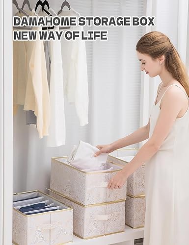 Miniatura 2 de DAMAHOME Organizador de ropa para armario, paquete de 6 organizadores de armario para pantalones, jeans, almacenamiento de suéteres, organizador de