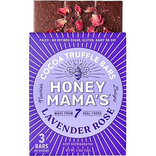 HONEY MAMAS - Barra de néctar de cacao y rosa, 2.5 onzas
