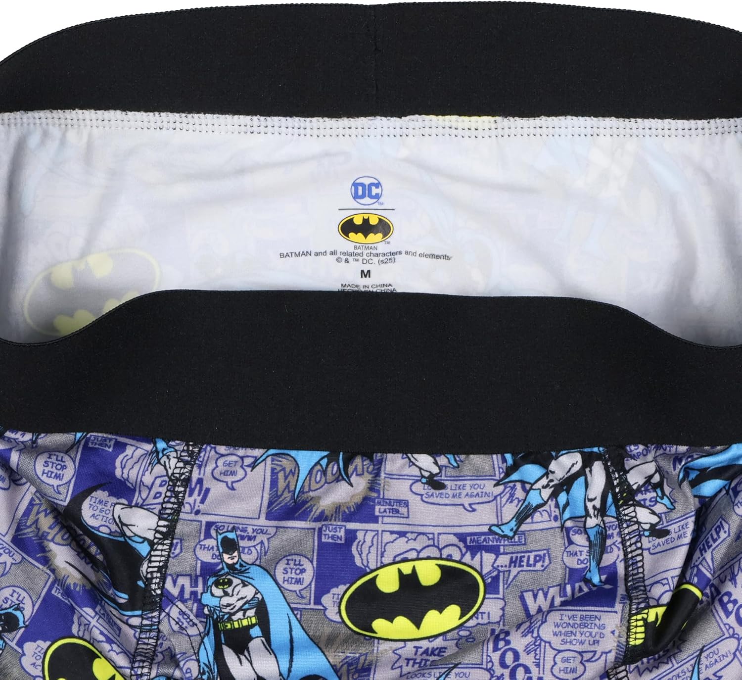 INTIMO DC Comics Batman Boxer Briefs Men's Bat Symbol Comic Book Design Adult Snug Fit Underwear - Image 3