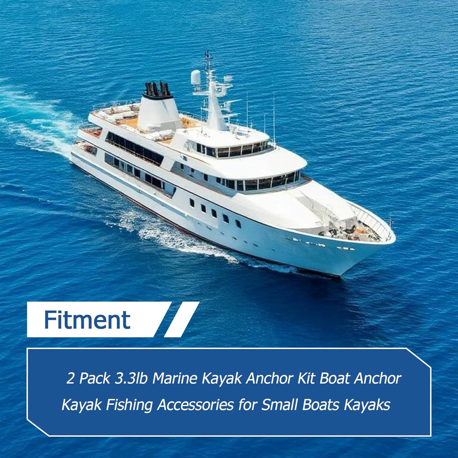 WFLNHB Red 2 Pack 3.3lb Marine Kayak Anchor Kit Boat Anchor Kayak Fishing Accessories for Small Boats Kayaks