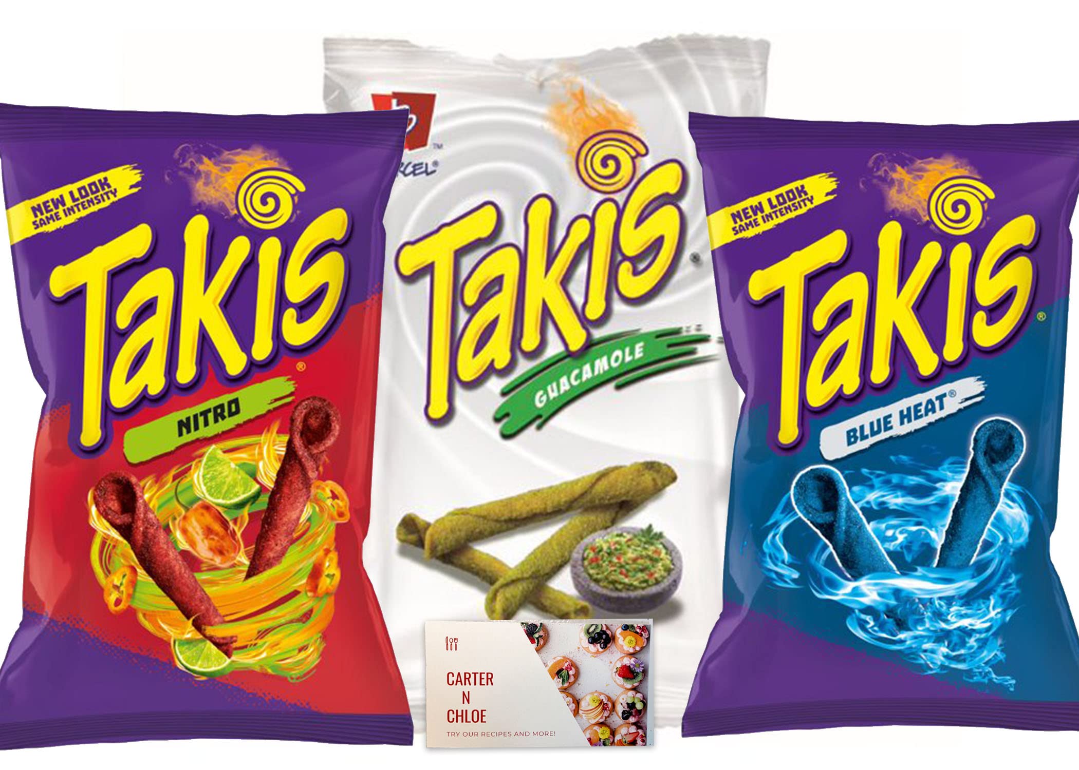 Takis Guacamole, Rolled Blue Heat y Rolled Nitro Torti...B09MC6TV7Z